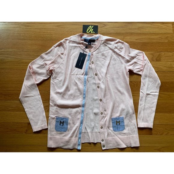 Women’s XS Tommy Hilfiger Pink Button Up Cardigan - Picture 1 of 5